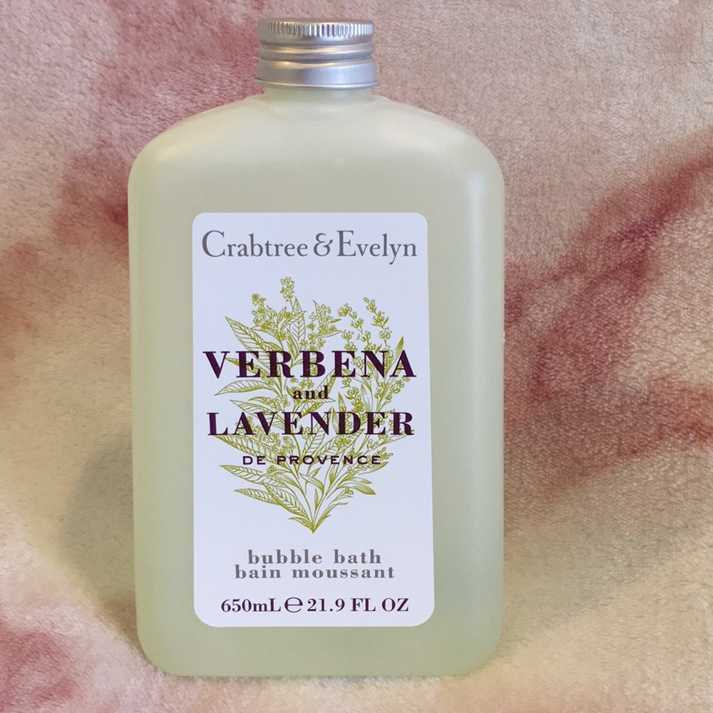 Crabtree Evelyn Scented Verbena Lavender de Provence Bubble Bath XL 21.9oz NWT